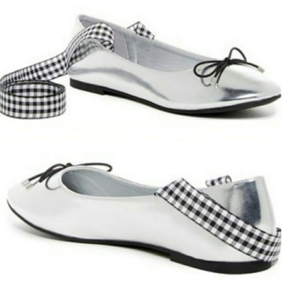 Madden Girl Shoes - Madden Girl Harrmony Ballet Flat Gingham Ribbon